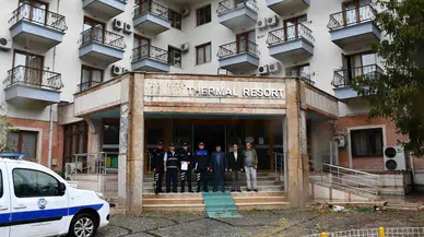 1 yıldır kapalı olan termal otel tahliye edildi