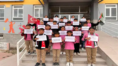 Karapınar’da öğrencilerden Filistin’e duygu yüklü etkinlik