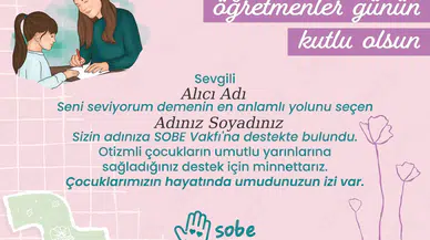 Bu hediyede sadece öğretmen değil, bir çocuk da mutlu olacak!