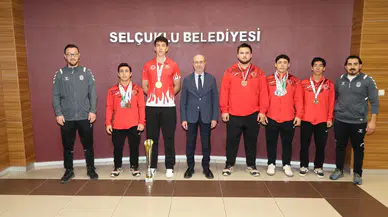 Konya’dan dünya sahnesine! Milli sporcular Başkan Pekyatırmacı’nın konuğu oldu