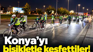 Konya’yı bisikletle keşfettiler!