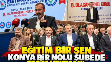 Eğitim Bir Sen Konya Şubesinde değişim günü! Anik’ten net mesaj