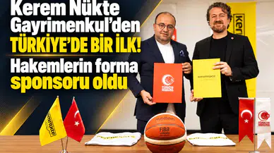 Kerem Nükte Gayrimenkul’den Türkiye’de bir ilk! Hakemlerin forma sponsoru oldu