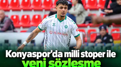 Konyaspor'da milli stoper ile yeni sözleşme