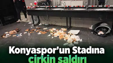 Konyaspor'un stadına zarar verdiler! Çirkin saldırı tepki topladı