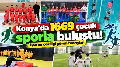 Konya’da 1669 çocuk sporla buluştu! İşte en çok ilgi gören branşlar