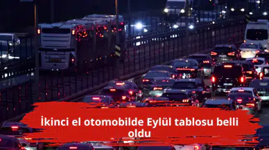 İkinci el otomobilde Eylül tablosu belli oldu