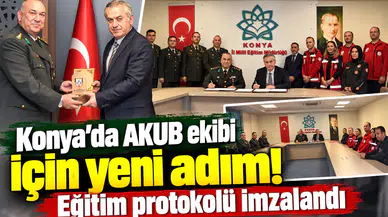 Konya’da AKUB ekibi için yeni adım! Eğitim protokolü imzalandı