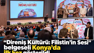 “Direniş Kültürü: Filistin’in Sesi” belgeseli Konya’da ilk kez gösterildi
