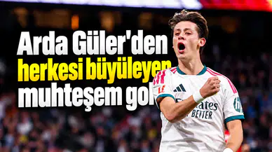 Arda Güler'den muhteşem gol! Real Madrid'den 4 farklı galibiyet