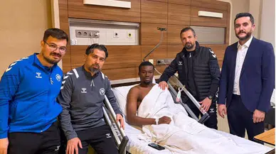 Konyaspor'dan teknik heyetten maç sonunda hastane ziyareti