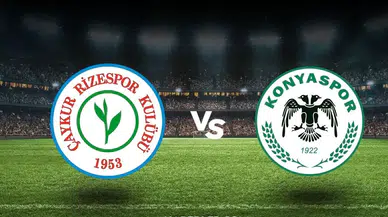 Rizespor - Konyaspor maçı Canlı (3-2)