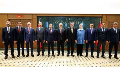 Cumhurbaşkanı Yardımcısı Yılmaz Konya’da! İlk durağı Valilik oldu