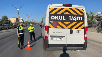 Karaman'da okul servislerine denetim