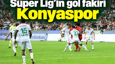 Konyaspor, Süper Lig'in gol fakiri konumunda! Forvetler suskun