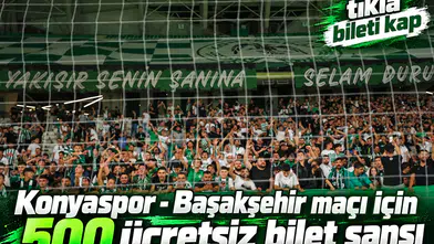 Konyaspor - Başakşehir maçı için 500 ücretsiz bilet yüklenecek