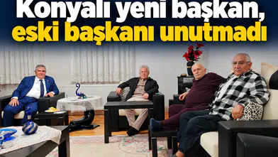 Konyalı yeni başkan, eski başkanı unutmadı