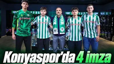 Konyaspor'da 4 genç oyuncu ile profesyonel sözleşme yapıldı