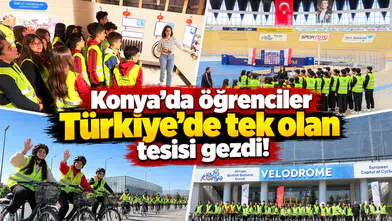 Konya’da öğrenciler Türkiye’de tek olan tesisi gezdi!