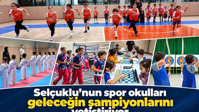 Selçuklu’nun spor okulları geleceğin şampiyonlarını yetiştiriyor