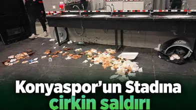 Konyaspor'un stadına zarar verdiler! Çirkin saldırı tepki topladı