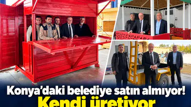 Konya’daki belediye satın almıyor! Kendi üretiyor