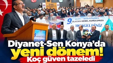 Diyanet-Sen Konya’da yeni dönem! Koç güven tazeledi