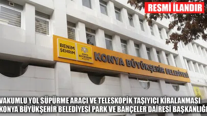 Vakumlu yol süpürme aracı ve teleskopik taşıyıcı kiralanması