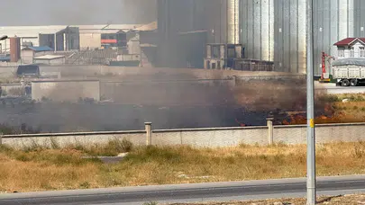 Konya’da Organize Sanayi Bölgesi’nde yangın paniği!