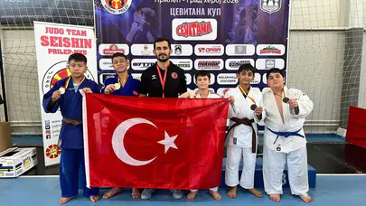 Selçuklu'dan Makedonya'da 5 madalya birden