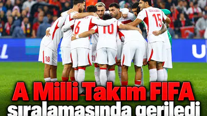 A Milli Takım, FIFA sıralamasında geriledi