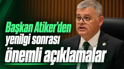 Konyaspor'da Başkan Atiker: Eleştirilere açığız ama birlikte ayağa kalkmalıyız