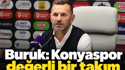 Okan Buruk:  "Konyaspor önemli, değerli bir takım"