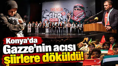 Konya’da Gazze’nin acısı şiirlere döküldü!