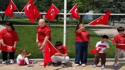 DOSD Meram’ın çocuklarından milli takıma yürek ısıtan destek