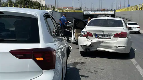 Konya’da zincirleme kaza! 6 araç birbirine girdi