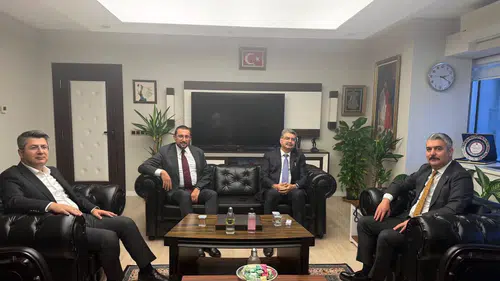 Konya heyeti Hazım Aslanlı ile bir araya geldi