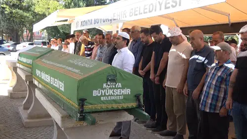Konya’da acı olay! Kazada hayatını kaybeden çift yan yana defnedildi