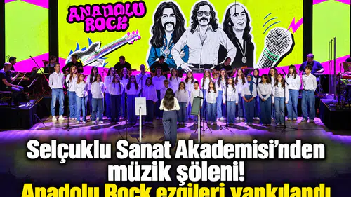 Selçuklu Sanat Akademisi’nden müzik şöleni! Anadolu Rock ezgileri yankılandı