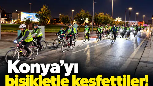 Konya’yı bisikletle keşfettiler!