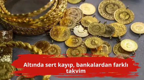 Altında sert kayıp, bankalardan farklı takvim