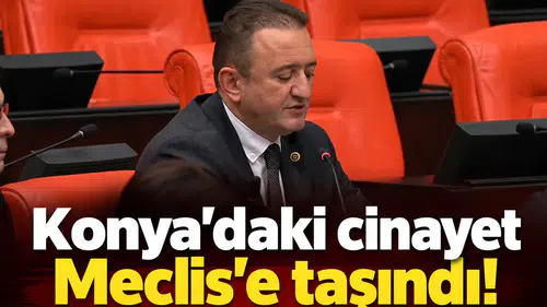 Konya’daki cinayet Meclis’e taşındı!