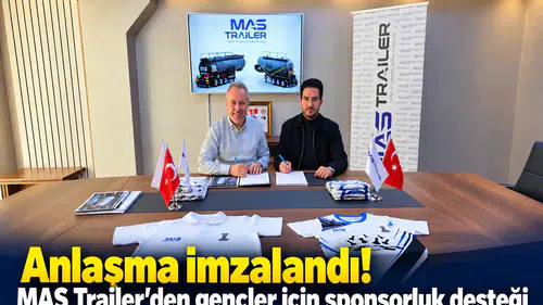 Anlaşma imzalandı! MAS Trailer’den gençler için sponsorluk desteği