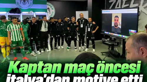 Konyaspor'da motivasyon konuşması İtalya'dan yapıldı
