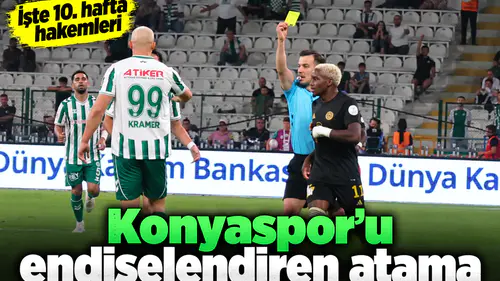 Konyaspor - Galatasaray maçının hakemi açıklandı! Skandal penaltı vermişti