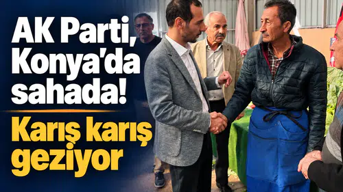 AK Parti, Konya’da sahada! Karış karış geziyor
