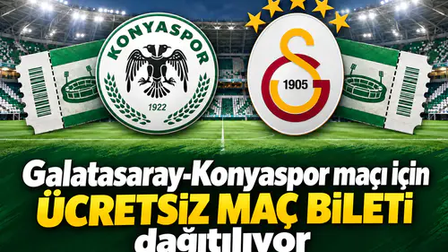 Galatasaray-Konyaspor maçı için ücretsiz maç bileti dağıtılıyor