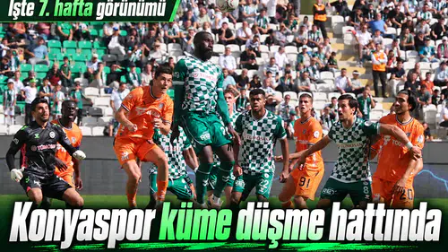 Konyaspor küme düşme hattında! İşte Süper Lig'de 7. hafta görünümü