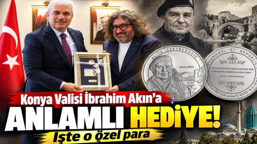Konya Valisi İbrahim Akın’a anlamlı hediye! İşte o özel para