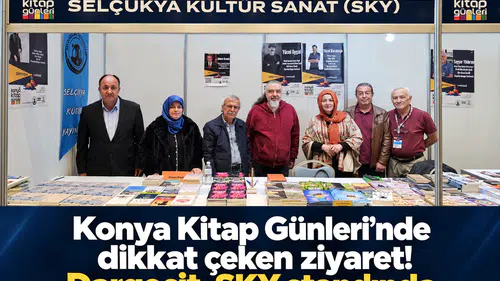 Konya Kitap Günleri’nde dikkat çeken ziyaret! Dargeçit, SKY standında